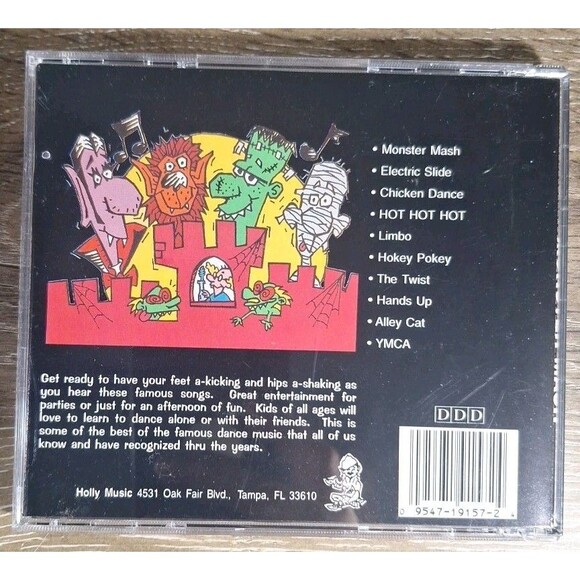 Monster Mash CD Great Dance Party Favorites! Kids Halloween Electric Slide YMCA - Picture 2 of 2